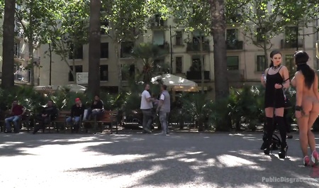 High girlfriend humiliates obedient slut