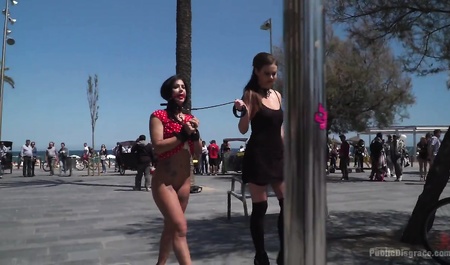 High girlfriend humiliates obedient slut