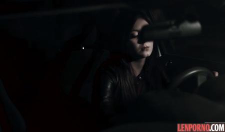 Lovely girl passionately fucked with a friend in the night