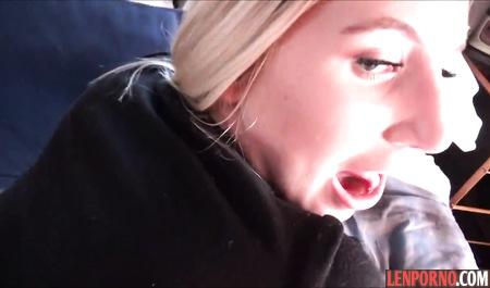 Brother gently Fucks sister after gorgeous Blowjob