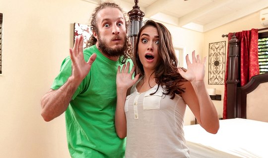 Two nurse with a beautiful figure fucking with a bearded ...