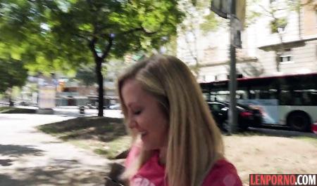 The blonde agreed to pickup sex in the first person with a stranger