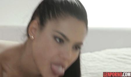 Skinny girl with appetizing butt is sucking dick and cums from cunnilingus