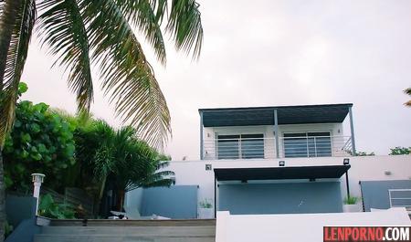 The redheaded girl pushed her ass on a long cock