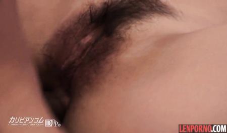 Japanese woman with hairy pussy gets double penetration