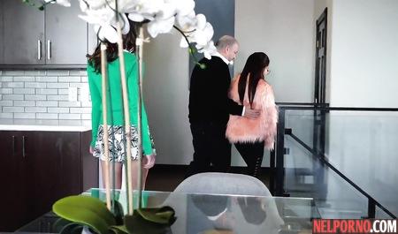 Experienced gay making Cooney bespectacled girl, sodomized her with a strap-on