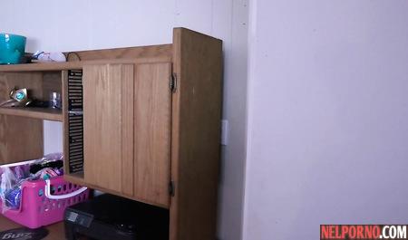 Three lesbians fucking on bunk beds in front of the webcam in the Dorm