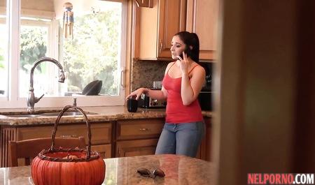 Experienced Sheena Ryder with big Boobs asked the neighbor to fuck her in training