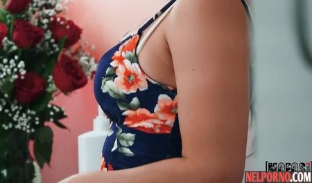 Brunette with perky Tits spread her legs for gentle sex with her lover