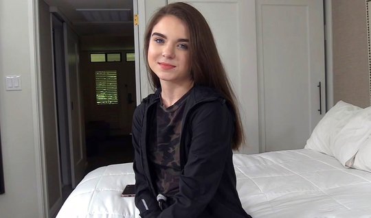 Young girl on casting Fucks with guy with anal plug in th...