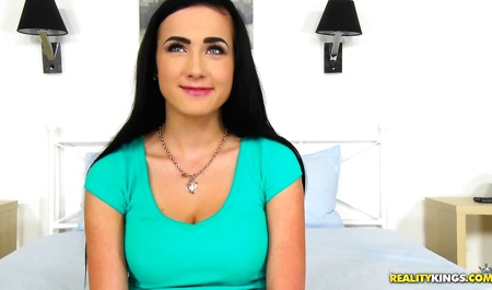 Slender brunette engaged in anal sex at home casting