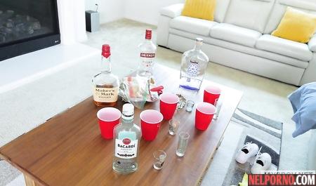 Cutie with big Tits enjoys blowjobs and sex from the first person