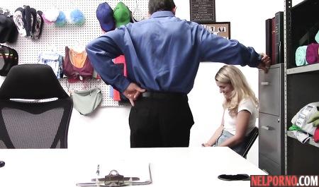 Blonde in the office during the casting and just have sex on camera