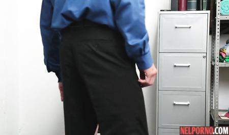 Blonde in the office during the casting and just have sex on camera