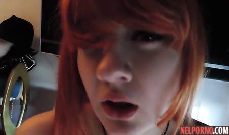 Redhead girl is shot in home porn first-person closeup
