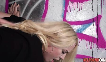 Russian blonde seduced by a pickup truck and for the money gave to fuck yourself