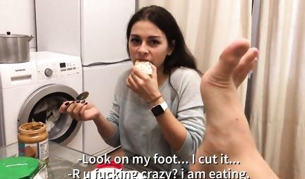 Young Russian couple takes home porn first person