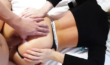 The guy from the first person relieves anal orgasm during homemade porn