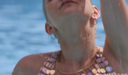 The blonde in the pose of cancer spread her skinny legs for vaginal and orgasm