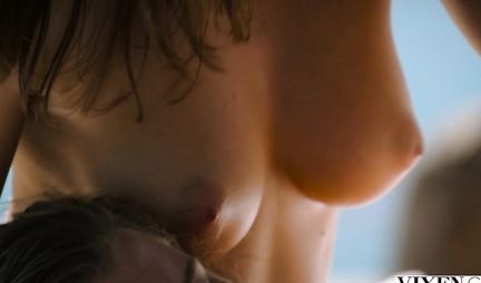 Two cuties with perky Tits nature gave a guy a Threesome