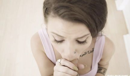 Depraved lady with big Tits loves sex in the first person