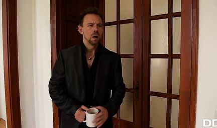 A student in the class gets a deep double penetration