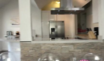 Slutty coed invited a guy home for home porn