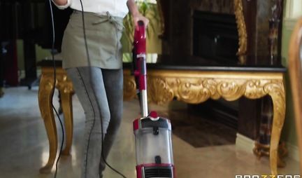 The Negro in the kitchen brings to orgasm Busty mom and shower her with cum