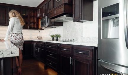 Stepdaughter lesbian Fucks her new mother a long strap-on