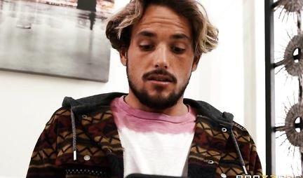 The mother cheats on her old husband with his young son