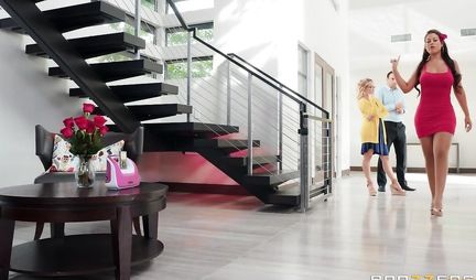 Nurse with big milkings bowed his stepson cheating bride