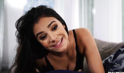 Brunette with hairy pussy has agreed to shoot sex from the first person