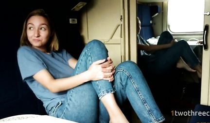 Russian student makes Royal Blowjob with swallow eggs for a drink of sperm