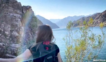 Nature beauty spread her legs for sex with her lover in the first person