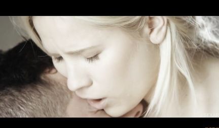 Russian blonde allows her boyfriend to fondle her pussy hard cock