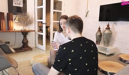 Russian young girl during sleep cumshot from homemade sex with a guy