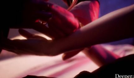 The bearded guy pulled down his pants and gave beauty in stockings deep anal