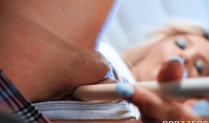 Thin blonde admits in his hole very big cock brother