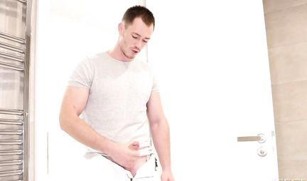 Russian blonde gets a Blowjob and jumped on the penis of her lover