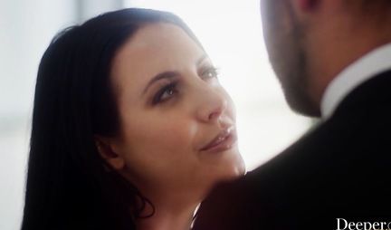 Lady with big Tits is screaming from passionate spanking from lover