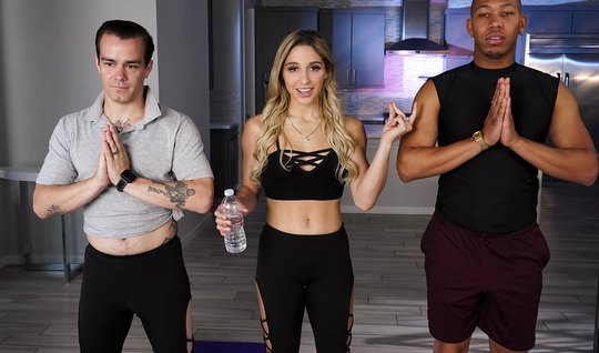 The black man seduced another mans wife the blonde in a s...