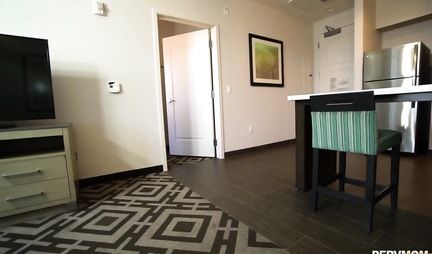 The nurse lifted her legs and held her pussy for sex from the first person