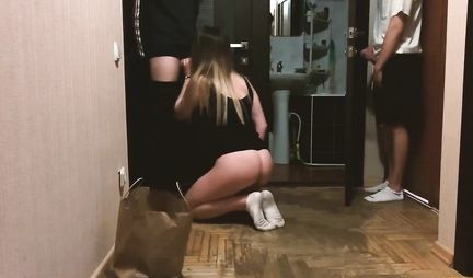 Russian girl cheats on her friend with his friend, who loves homemade porn