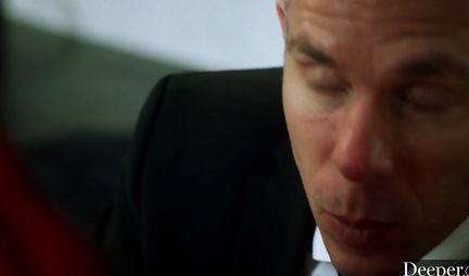 Brunette Fucks with chief bodyguard husband and end his dominance