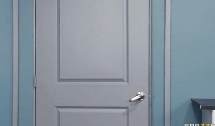 Nurse-teacher at office fucked with the student until the rest of the group sits back on her and watching scientific vid