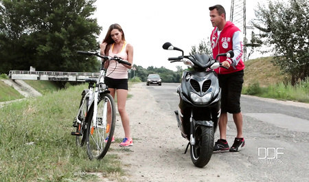 Helped the girl and fucked her the next day