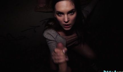 Pikaper filmed a young brunette and fucked her on camera in POV