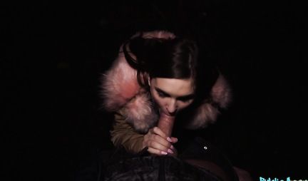 Pikaper filmed a young brunette and fucked her on camera in POV