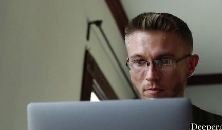 Two mulattos take turns sit down with shaved slits on the big penis of a black man and finish