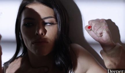 Two mulattos take turns sit down with shaved slits on the big penis of a black man and finish